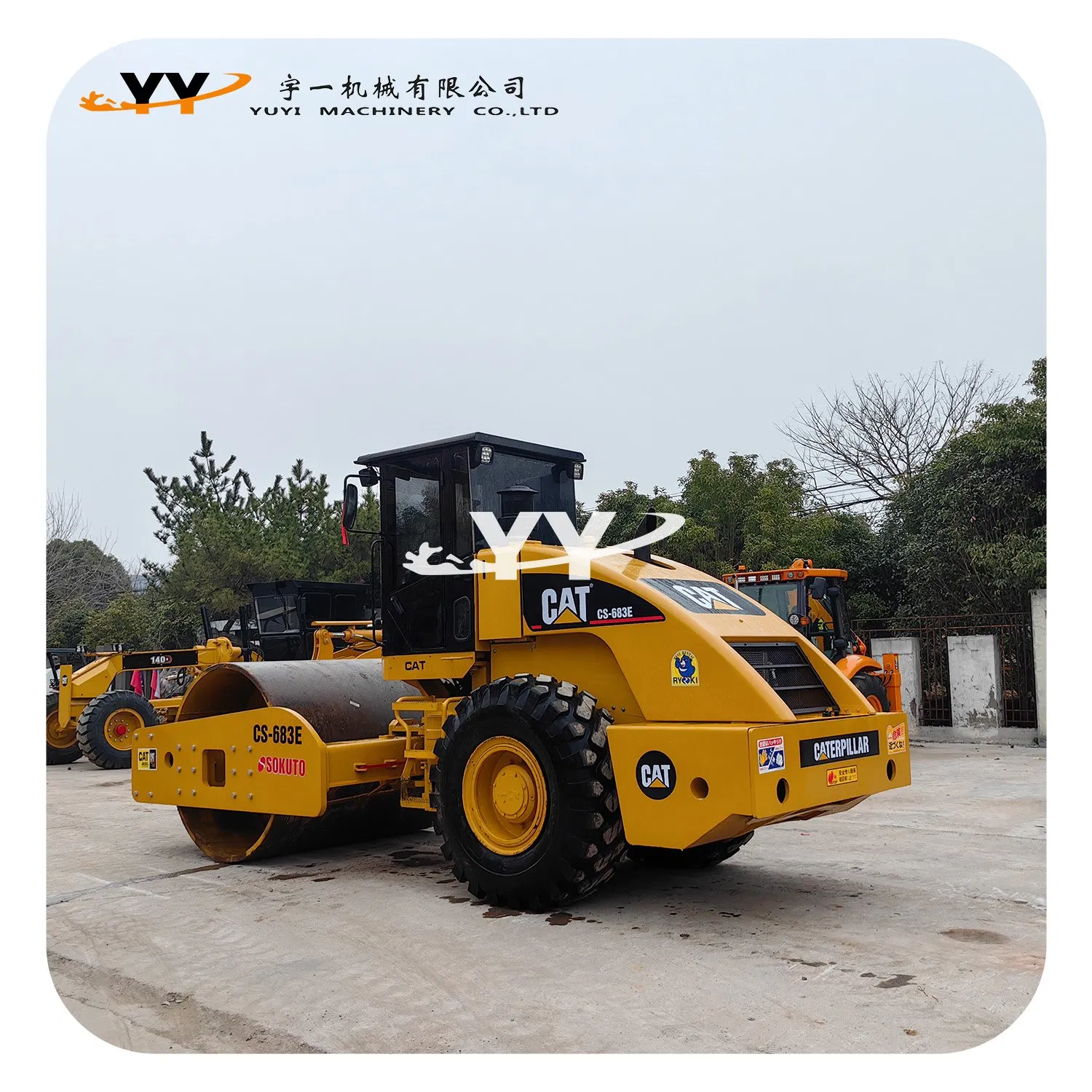 Used Cat CS683e Original Road Roller Caterpillar Medium Roller in Good Condition Used Compactors