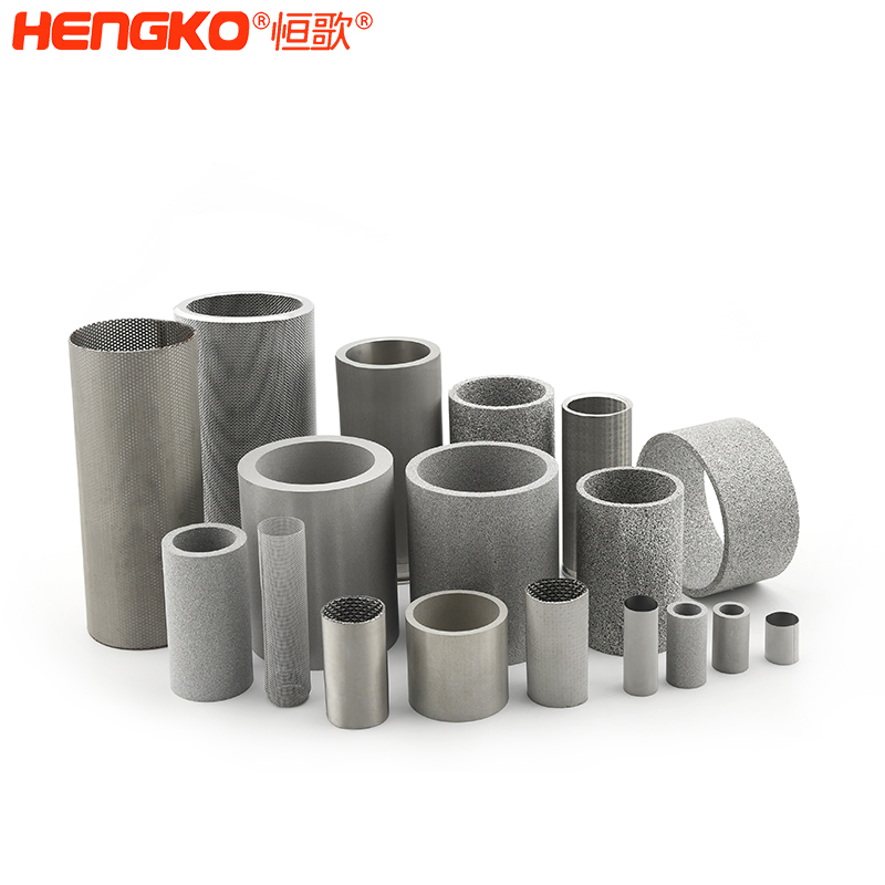 Customized Food Grade Porous Metal Filter Stainless Steel Sintered Metal Filter Tube Element