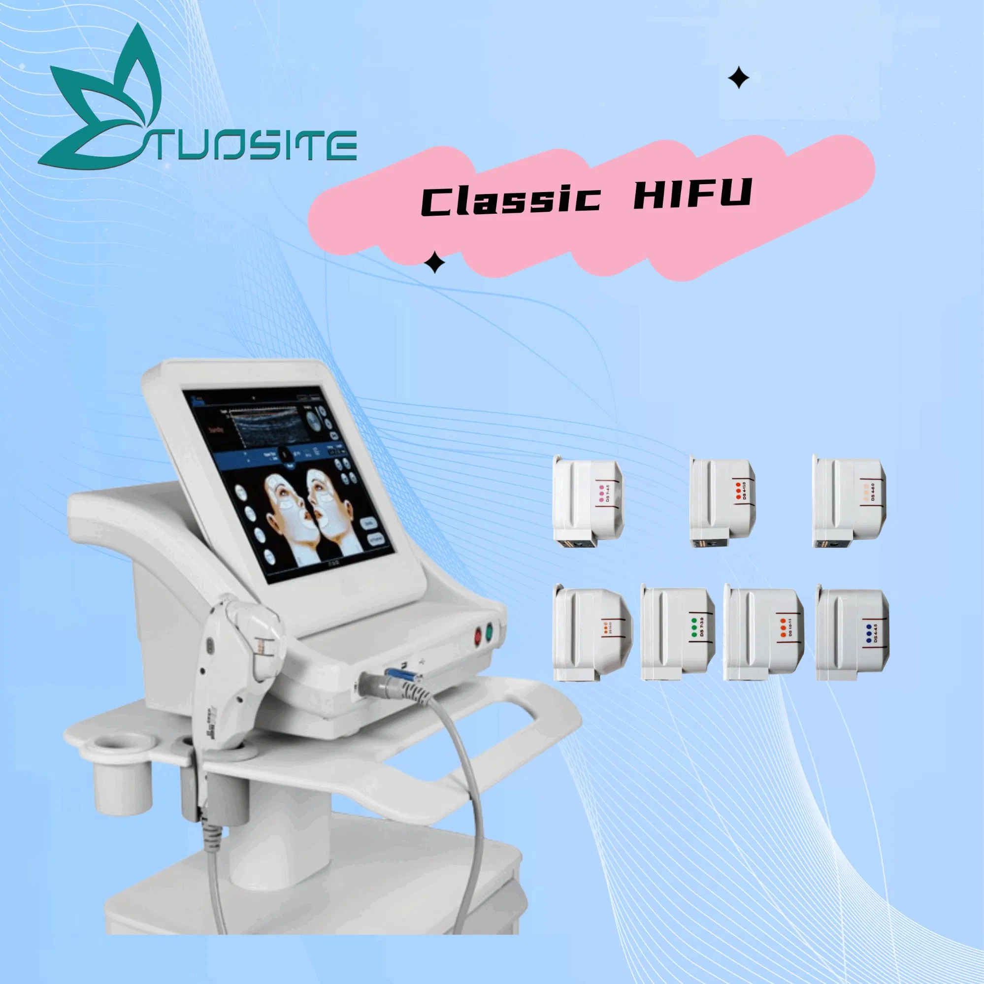 Machine de lifting facial par HIFU pour usage en centre médical esthétique