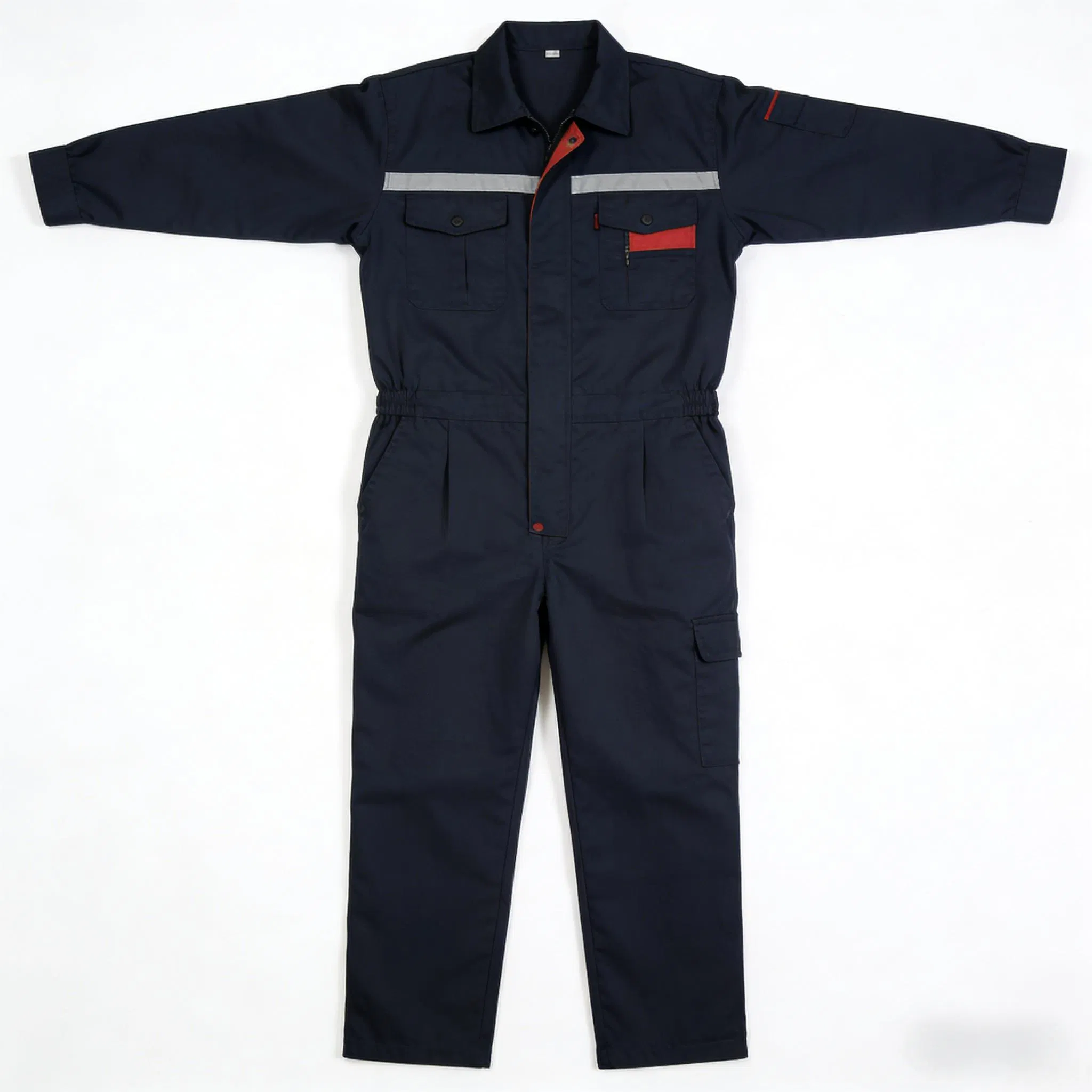 High Visibility Breathable Work Coverall Reflective Mining Industry Customized Printing