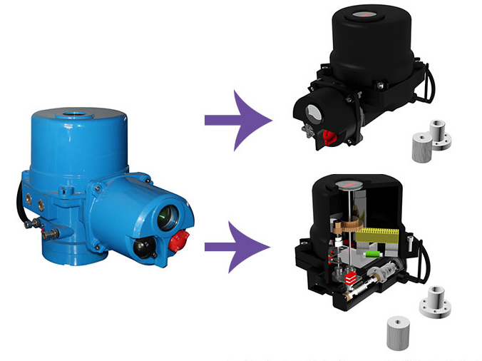 Qt Part Turn 90 Degree Intelligent Motorized Electric Valve Actuator for Petrochemical Industry