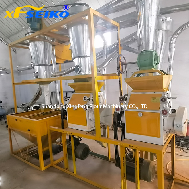 400-500kg/H Grain Processing Plant Wheat Flour Mill Machine