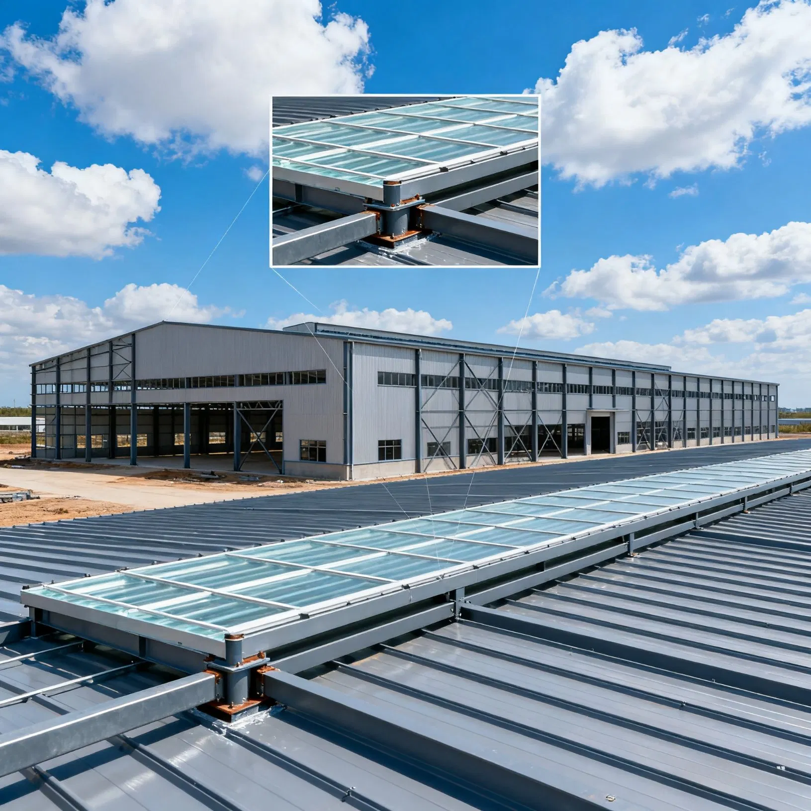 ISO9001 Certified Prefab Steel Structure Warehouse for Over 50 Years of Use
