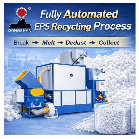 Multi-Functional EPS Recycling and Reprocessing System with Integrated Cooling Tower Technology