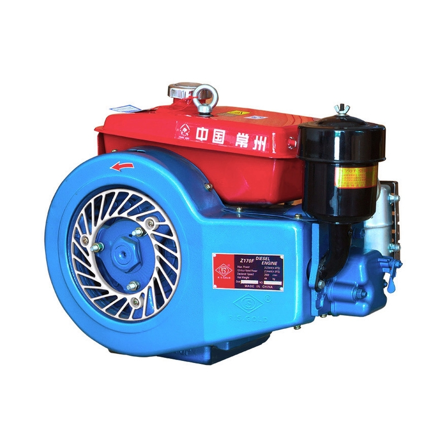 Individueller emissionsarmer 5 PS Z170f luftgekühlter Einzylinder-Dieselmotor