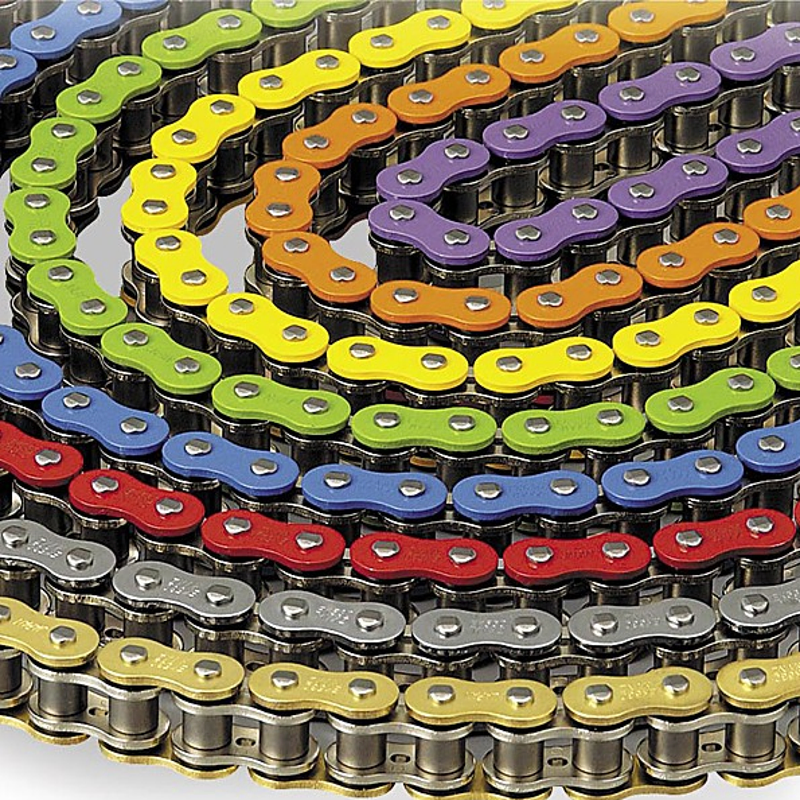 Catena per moto 428 con trattamento termico profondo per la durata