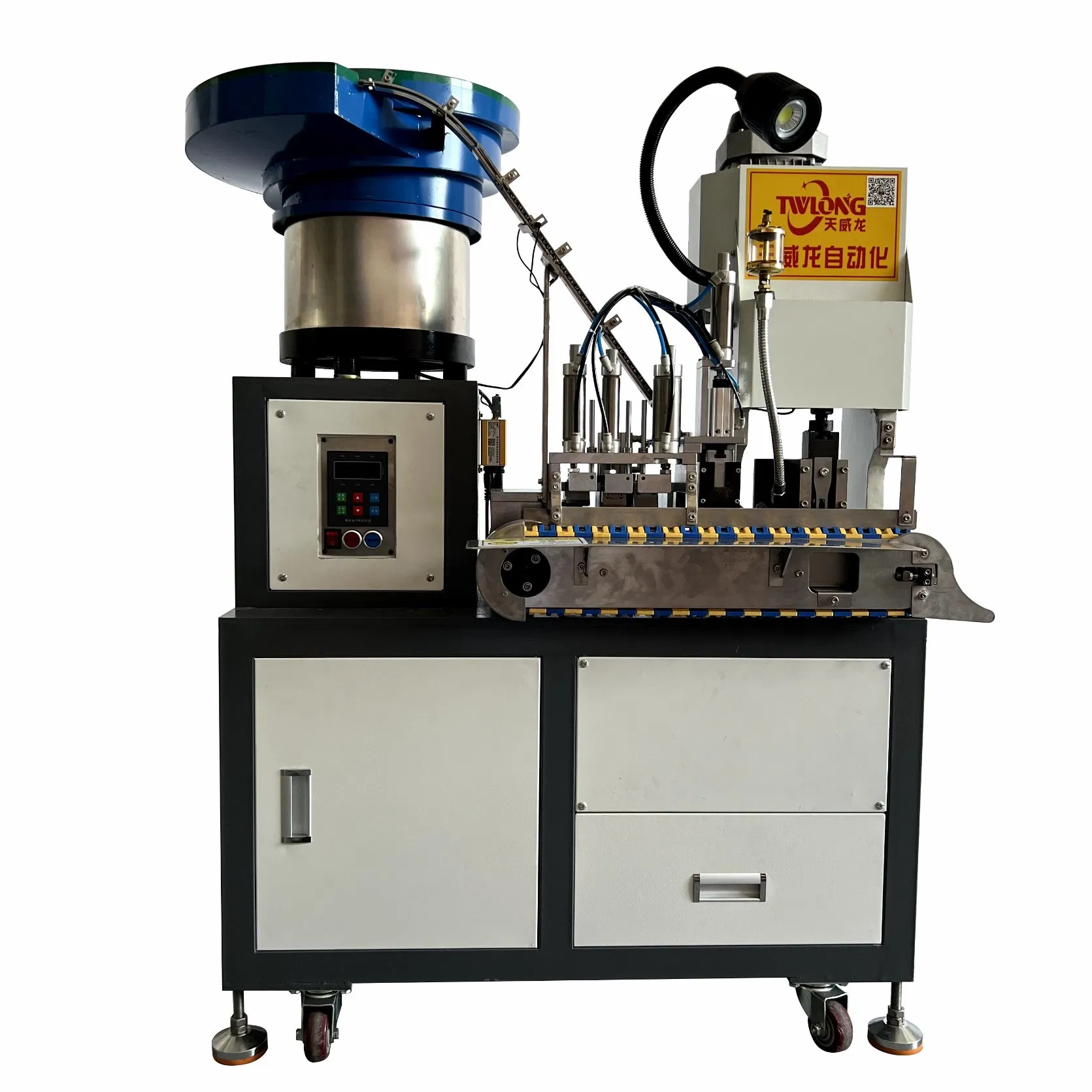 Power Cord Plug Insert Riveting Crimping Connecting Machine