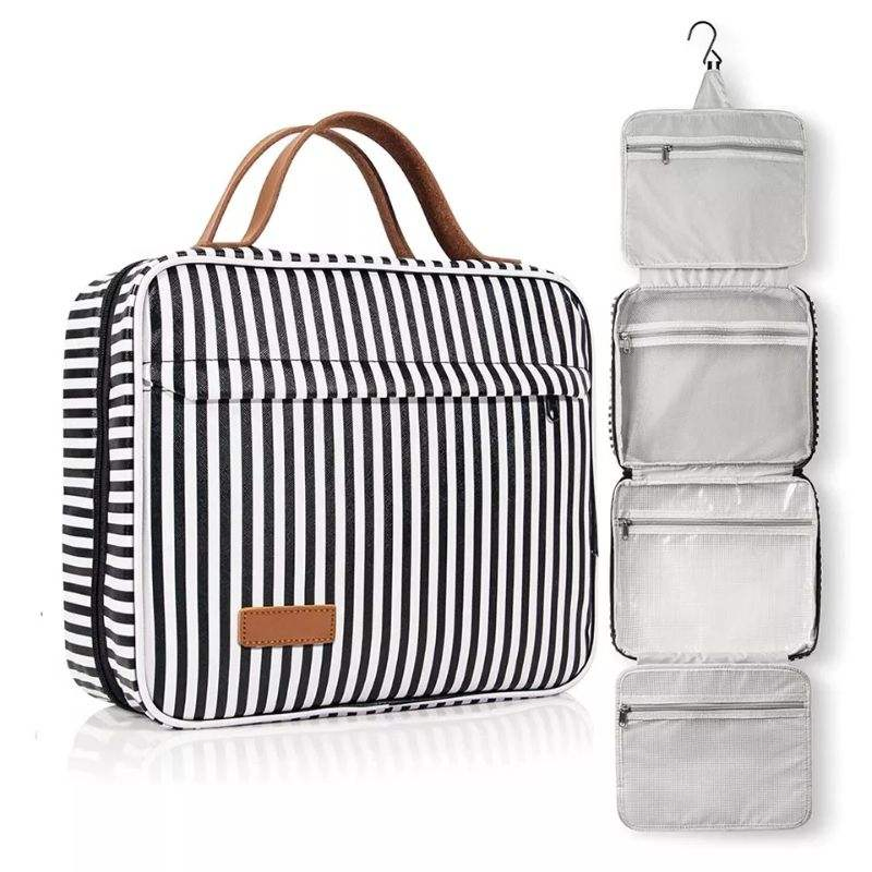 Custom Luxury Professional Toiletry & Cosmetic Travel Organizer Makeup Bag