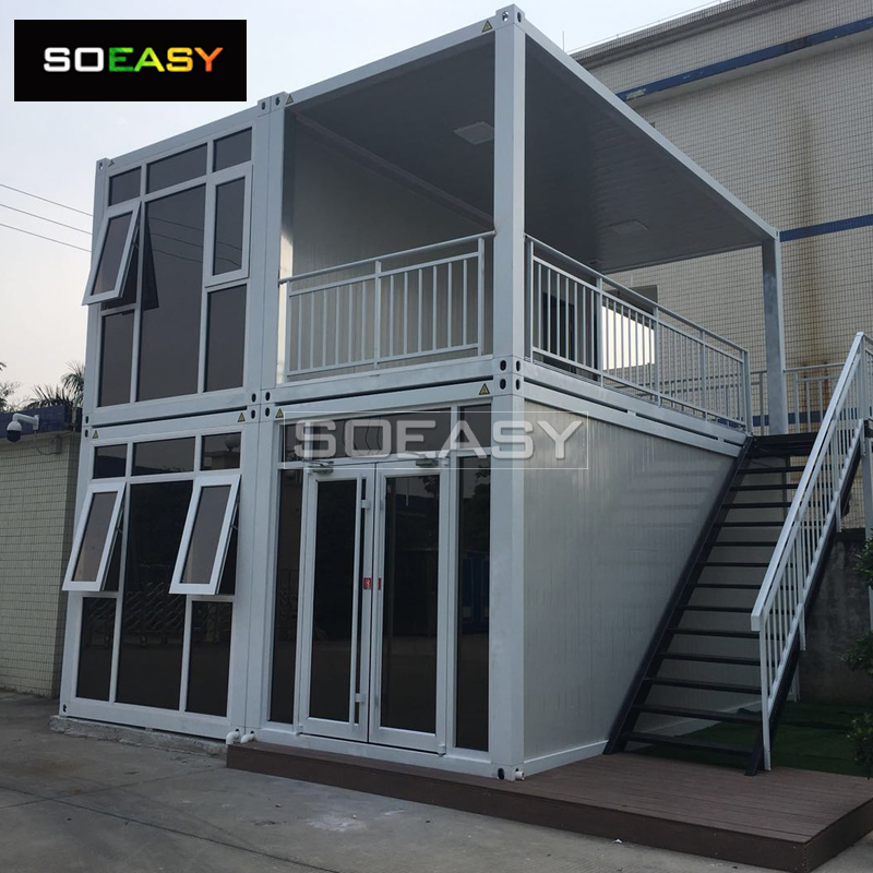 Economical Double Floor Sandwich Panel Prefabricated Houses for Office