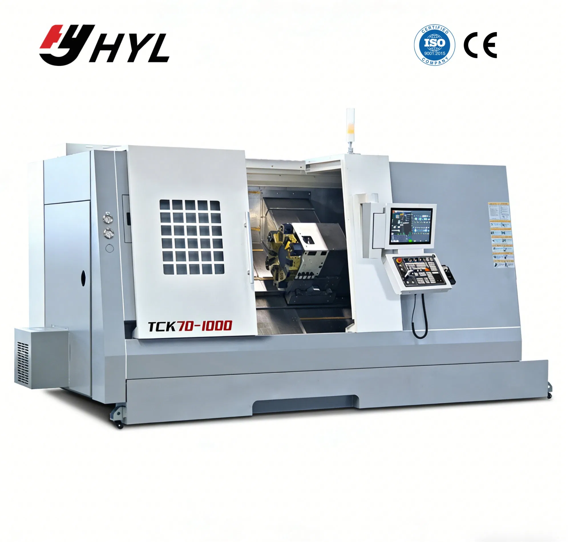 Heavy Duty CNC Turning Machine Center with Large Bore Spindle for Oil Pipe Machining