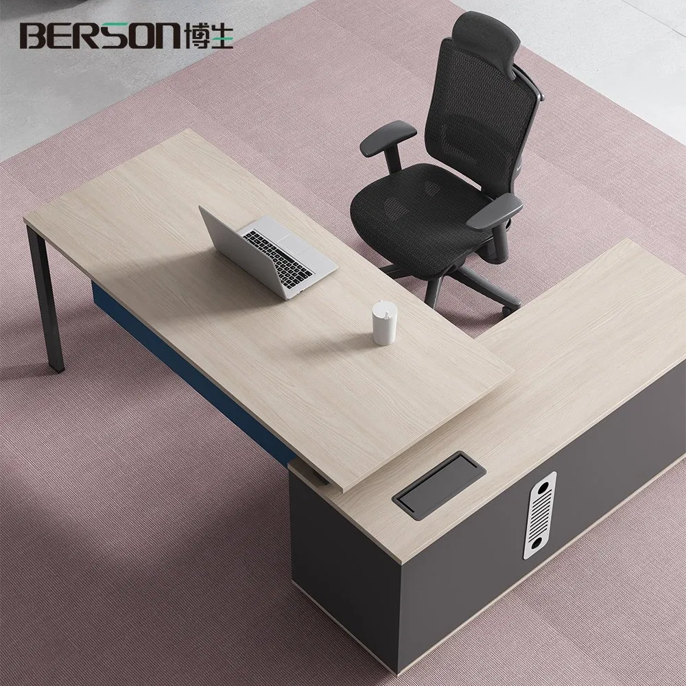 Office Workstations Furniture with MFC Tabletop Steel Frame Rectangle Tube Office Furniture