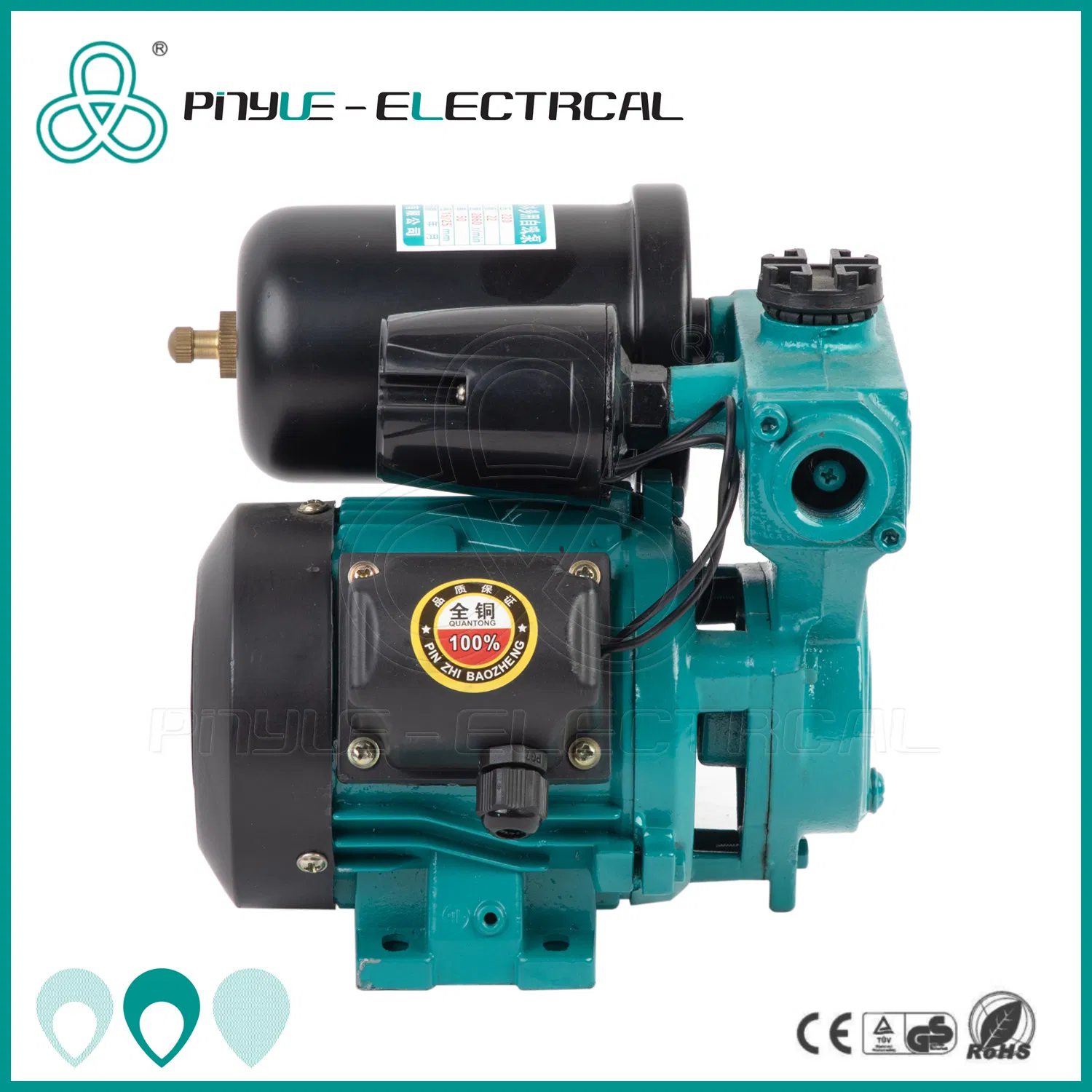 0.17HP 30L/Min High-Efficiency Fully Automatic Self-Priming Home Pressure Cold and Hot Water Pump