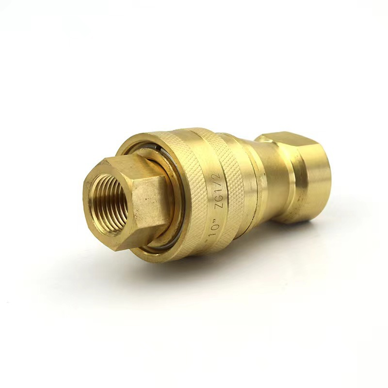 Kzd Quick Connection ISO7241-B Bsp NPT 1/4 1 Inch G3/8 Brass Quick Coupling for Gas Air Water