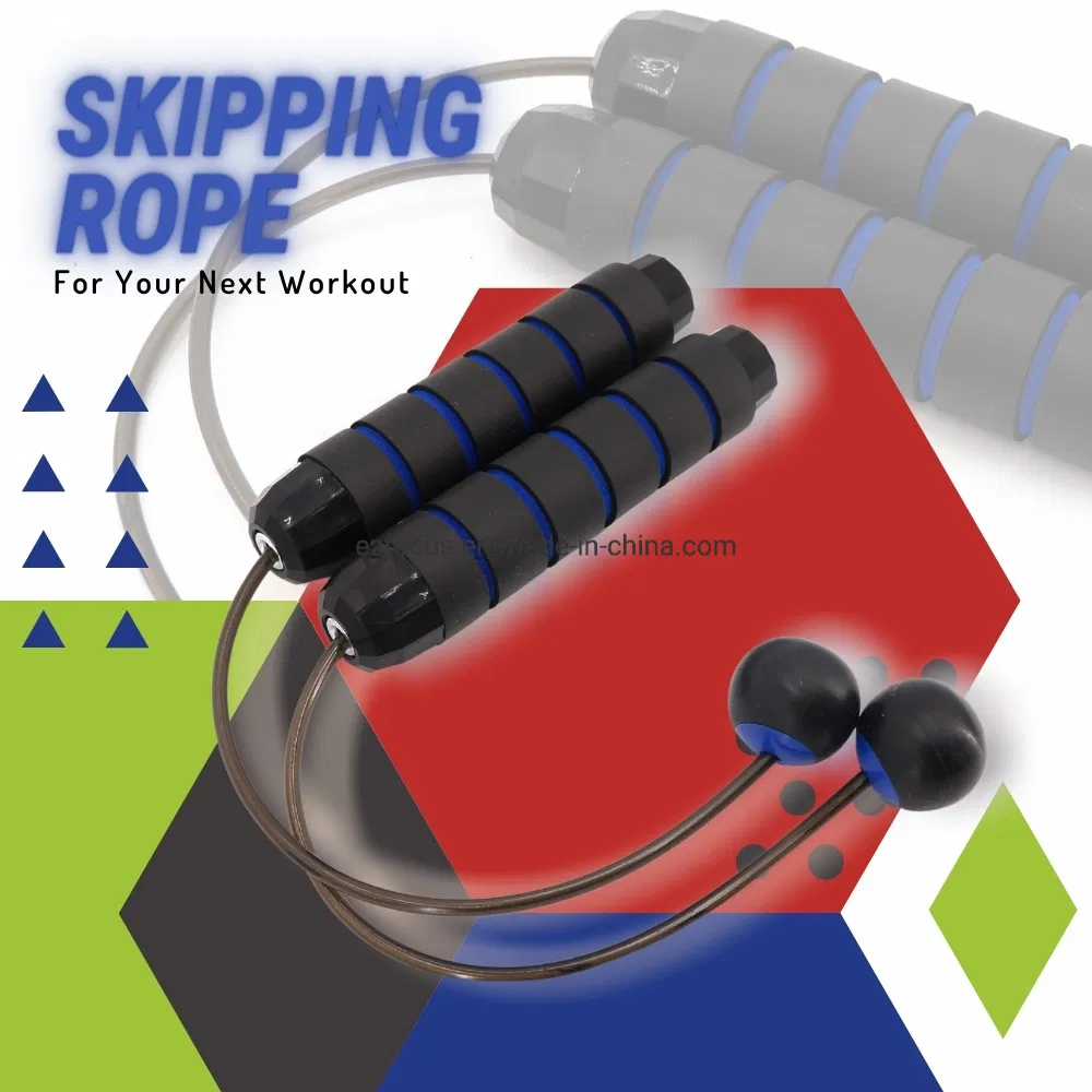 Ropeless Jump Rope, Portable Cordless Skipping Rope with Ball Fitness Exercise Sports Training Tool WYZ14462