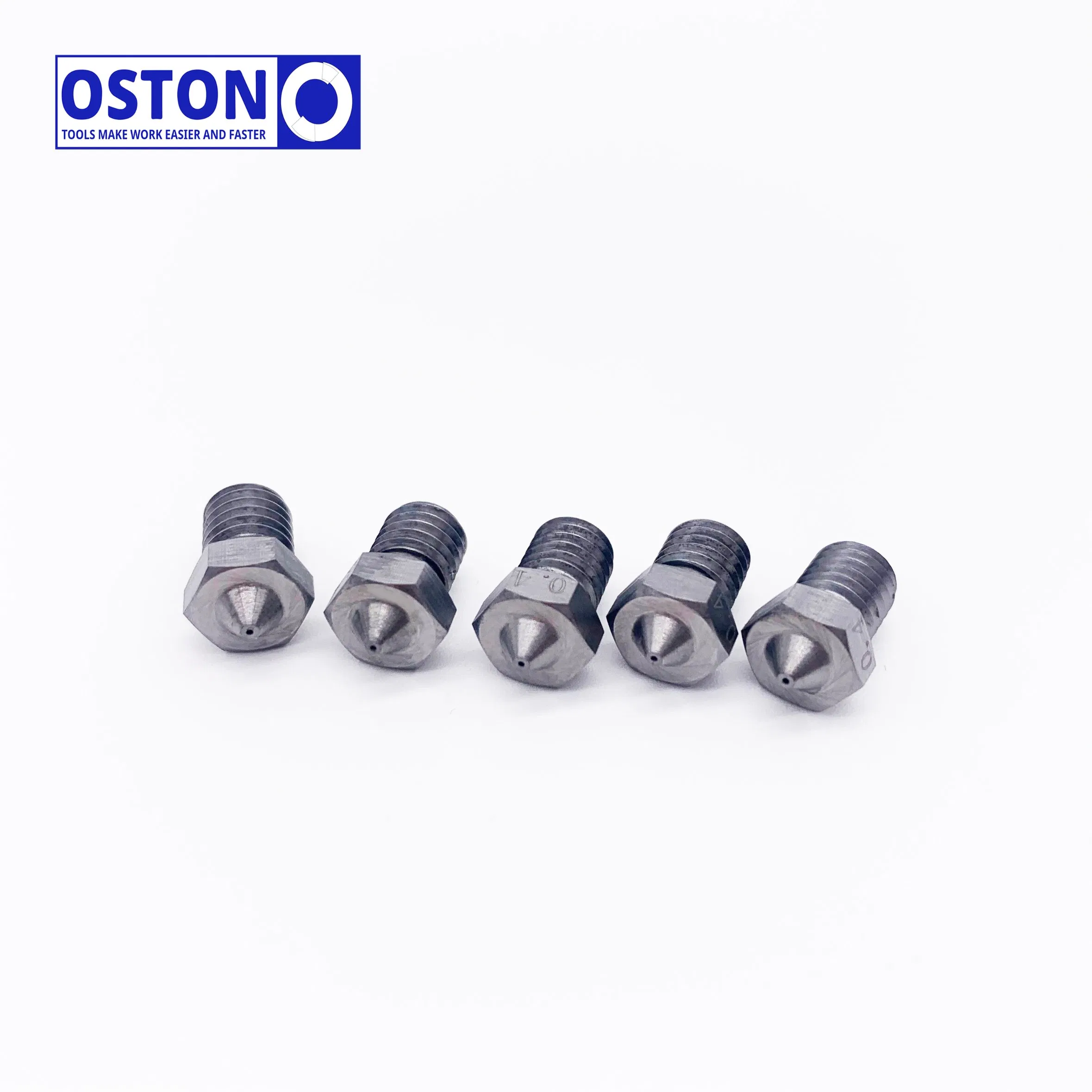 K10 Grade 0.4mm V6 Type Tungsten Carbide 3D Nozzles for 1.75mm Filament