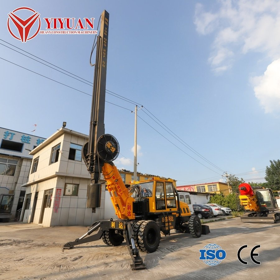 Hydraulic Wheel Type Rotary Drilling/Piling Rig 15m Depth Pile Machine for Housing/Road/Port/Highway Construction Drilling Equipment