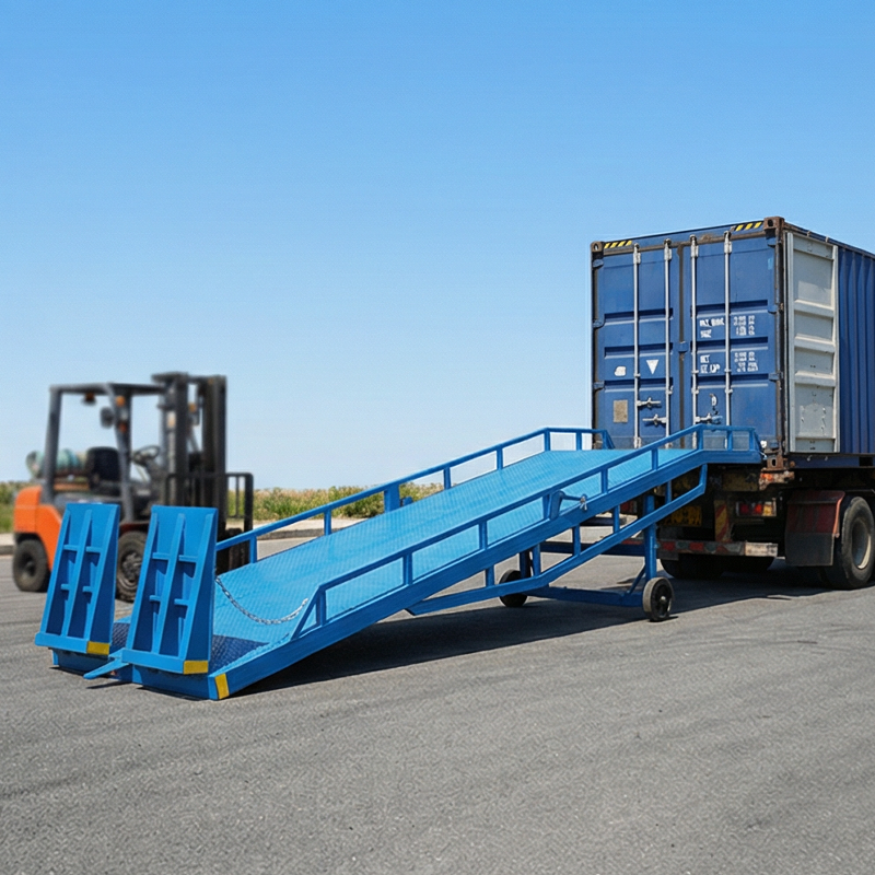Automatic Truck Loading Ramp Hydraulic Warehouse Truck Ramp Loading Dock Leveler