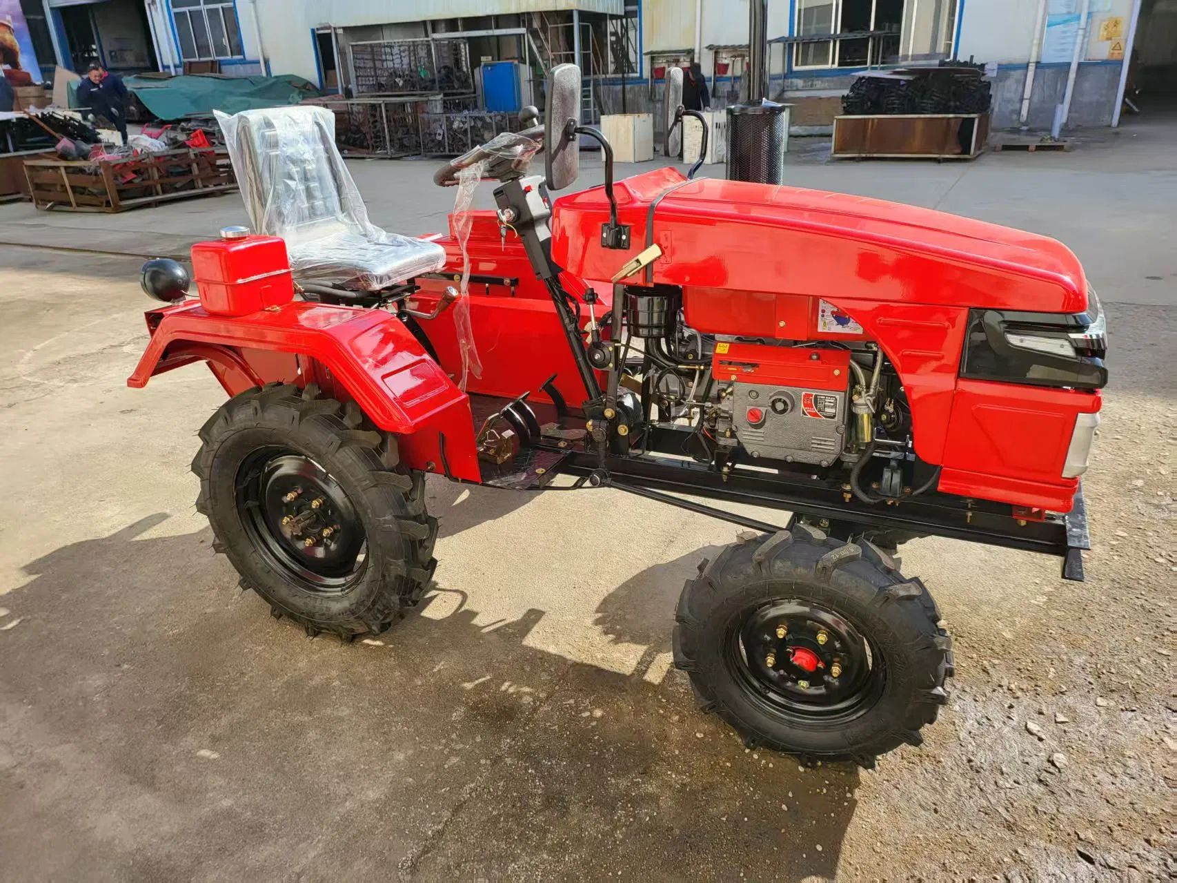 Shan Dong Electric Start Agricultural Mini Hand Tractor/Walking Tractor with 8HP, 10HP, 12HP, 15HP, 18HP, 20HP Diesel Engine