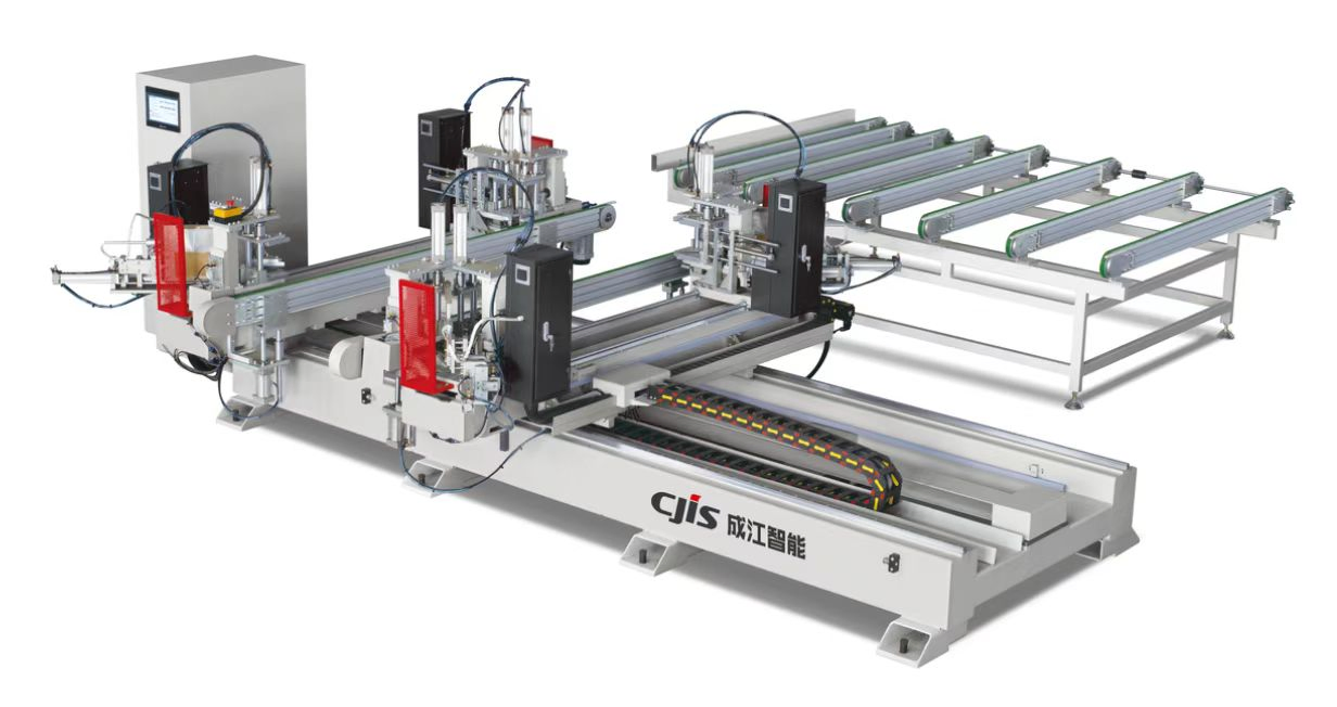 Máquina de soldadura CNC horizontal de cuatro esquinas para puertas y ventanas de plástico