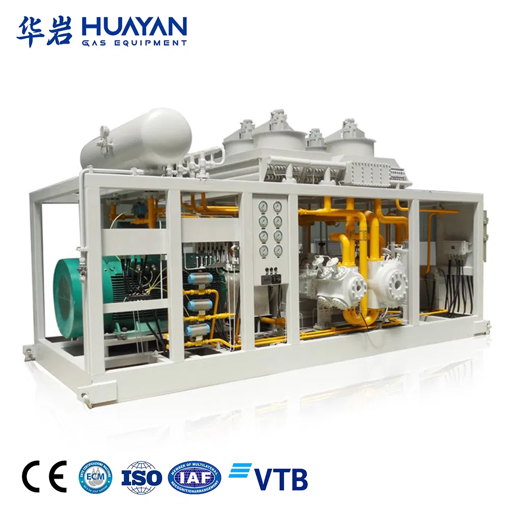 220V/415V Water-Cooling Helium CO2 Biogas Piston Gas Compressor