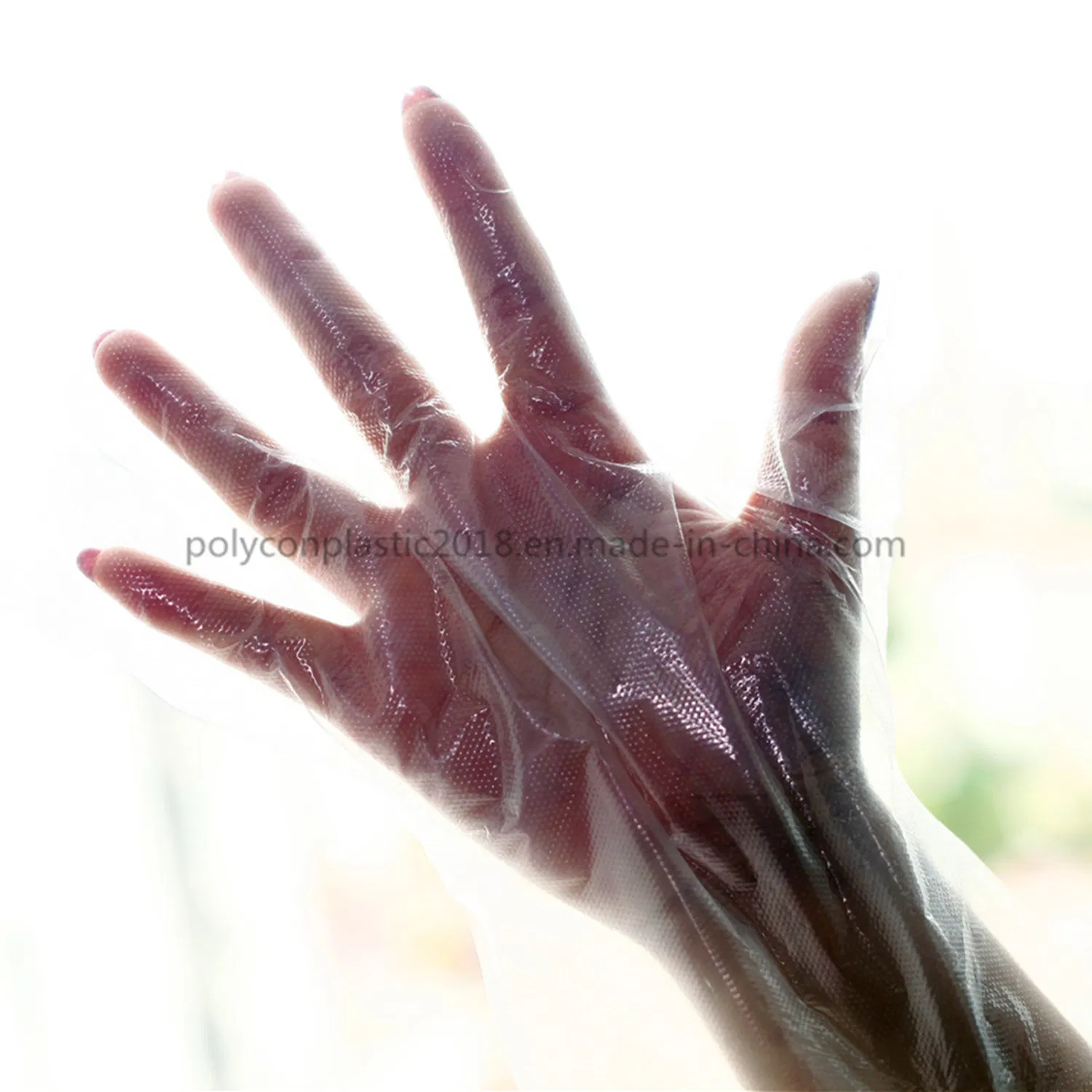 Disposable Transparent Blue Stretch Hand Care Gloves