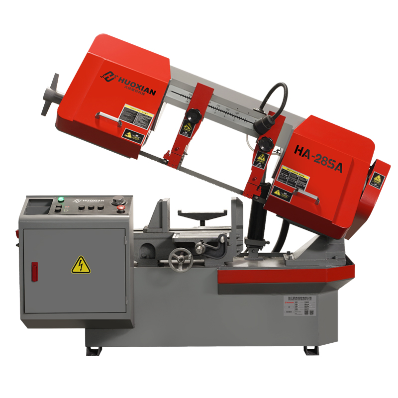 Hydraulic Semi-Automatic Horizontal Shear Band Saw Machine for Steel, Aluminum Profiles and Steel Plate Cutting