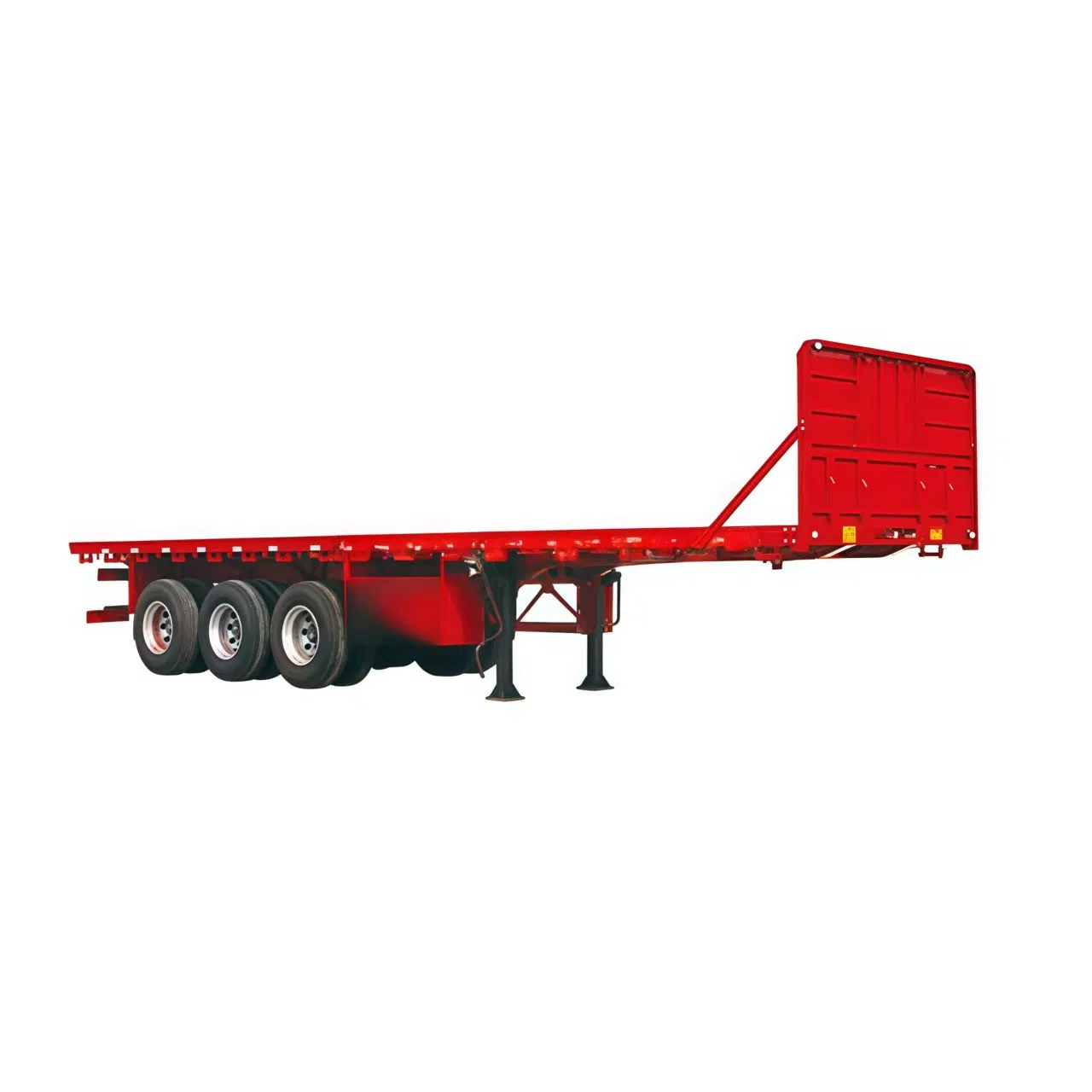 Tanzania Multi Axle Flatbed Semi Trailer with Reinforced Steel Beam