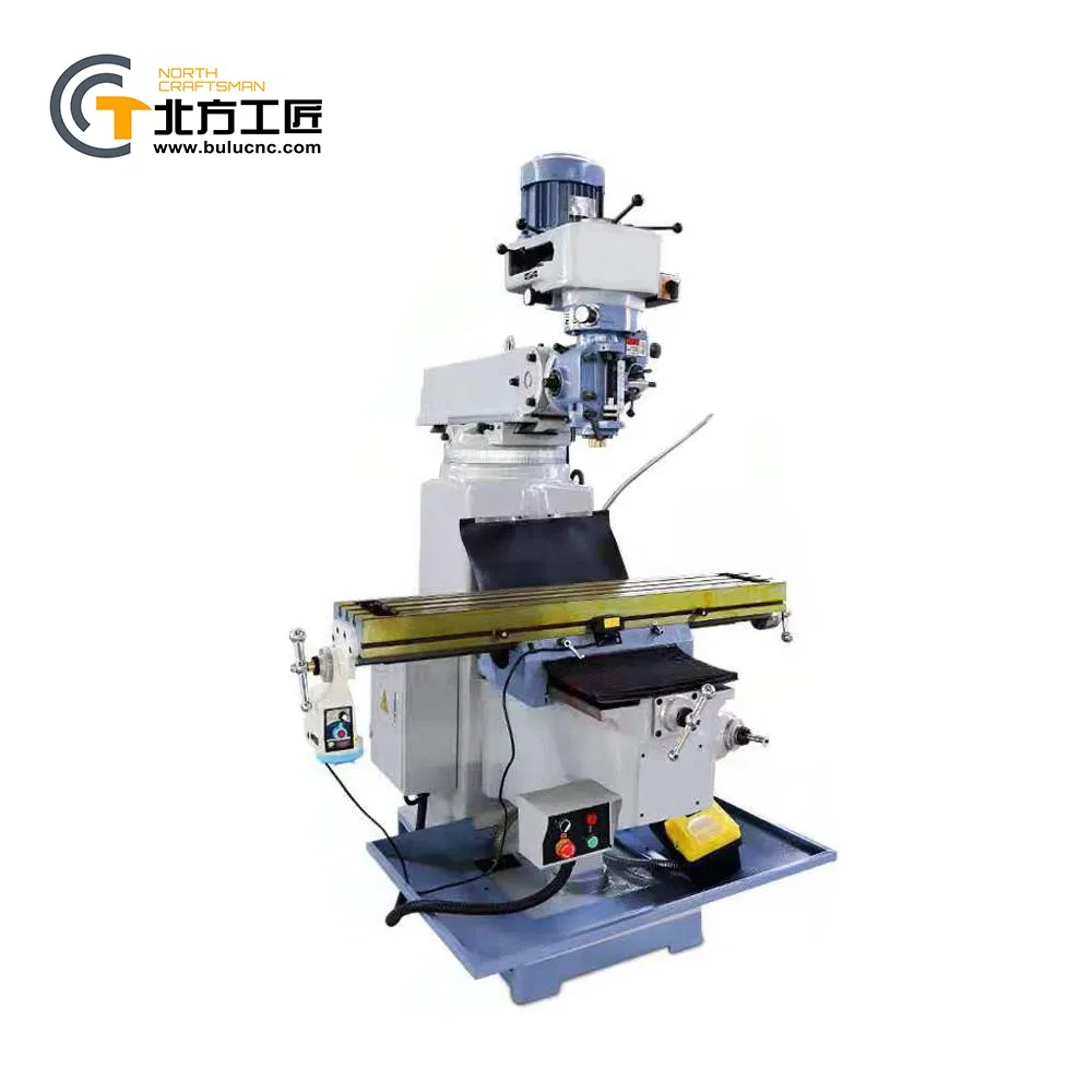 Universal Turret Milling Machine for Milling, Drilling, Tapping, Boring, Slotting