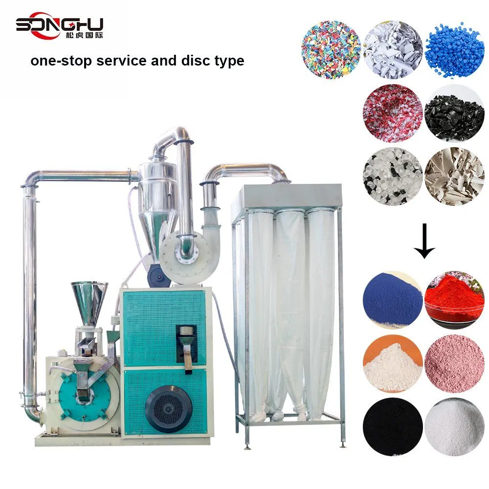 Machine à pulvériser pour le recyclage du plastique PET/HDPE/PE/PP/ABS à haut rendement