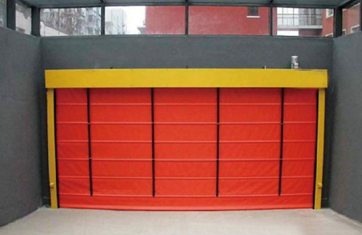 Porte de garage rapide à enroulement sécurisée à grande vitesse