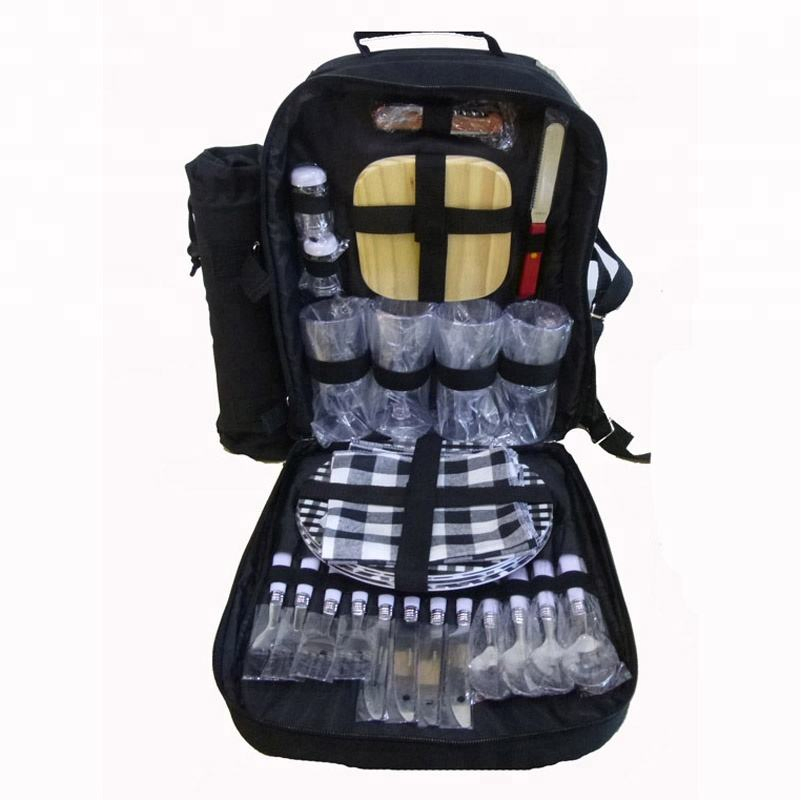 Outdoor Camping Cutlery Bag 4 Person Western Picnic Tableware Set