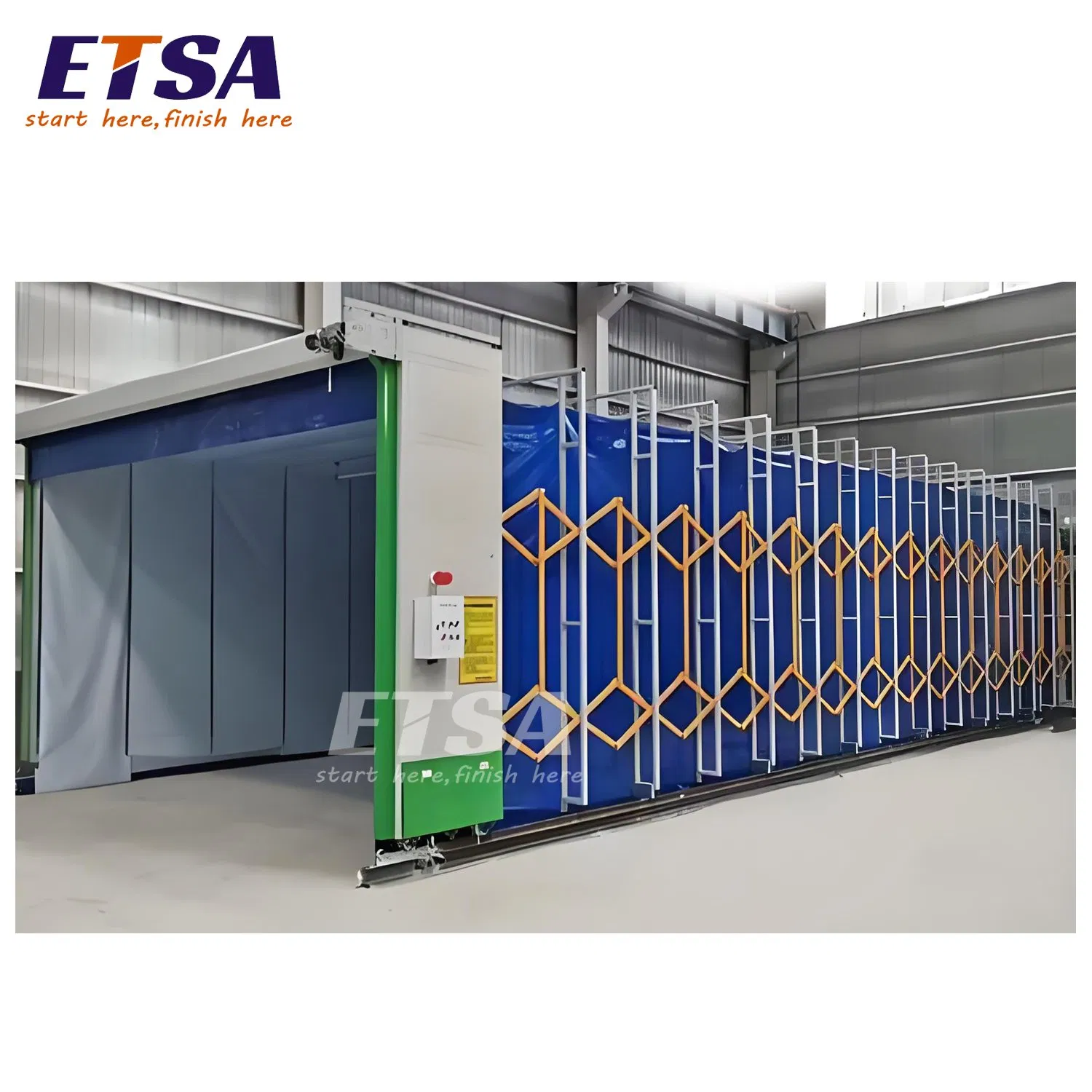Mobile Telescopic Retractable Spray Painting Booth