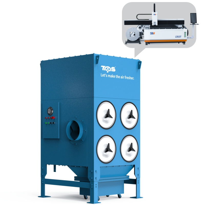 TMSC-4A High Efficiency Cartridge Metalworking Plant Dust Removal Laser Dust Collector