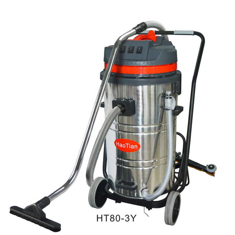 Red 80L 3000W Portable Powerful Motor Stainless Steel Tank Vacuum Cleaner