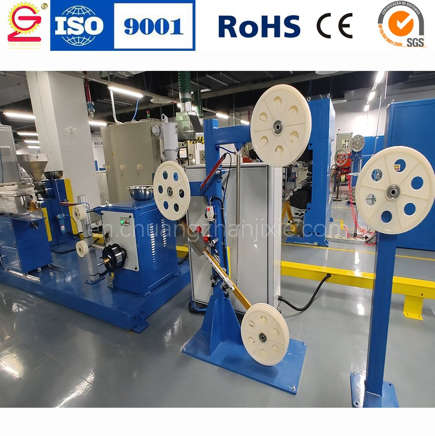 30mm High-Precision Optical Fiber Wire and Cable Extrusion Machine by Chuangzhan Machinery