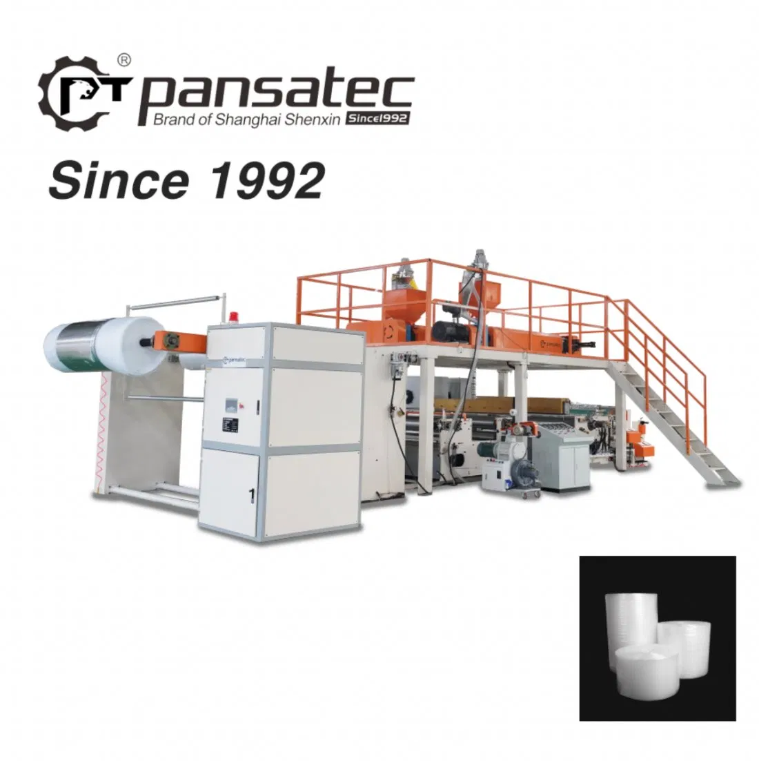 Pansatec 2 3 4 5 7 Schichten Luftpolsterfolie Wickelmaschine mit PP