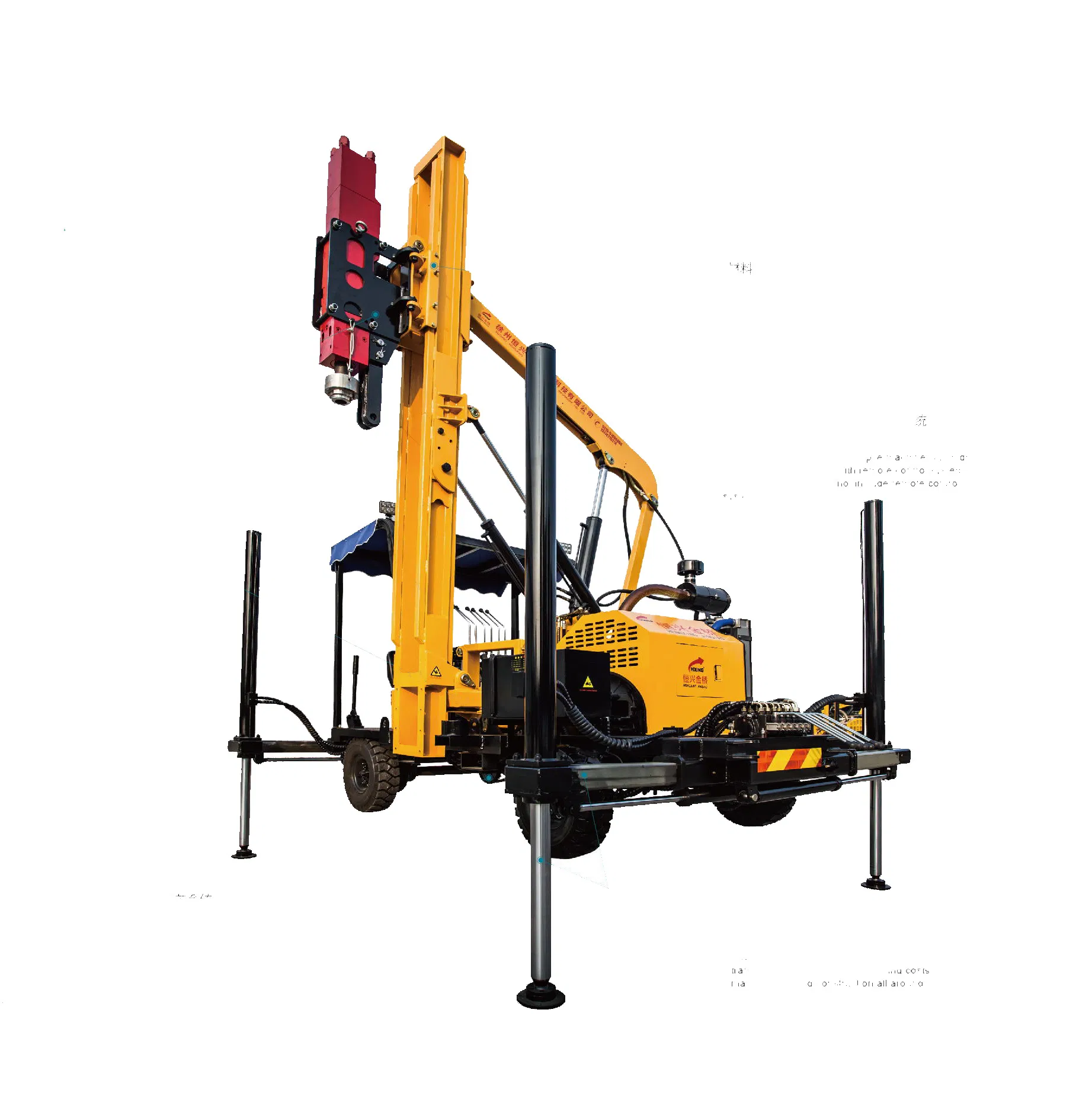 Highway Guardrail Pile Driver with Hydraulic Hammer for Road Construction