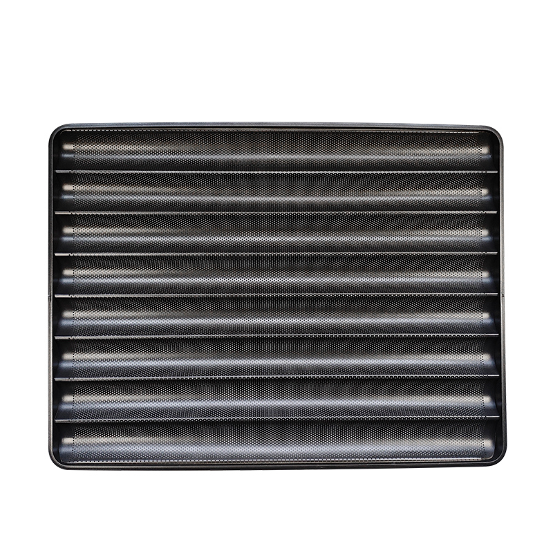 8 Rows Commercial Eco-Friendly Aluminum Non-Stick Baguette Pan Customized French Bread Pan