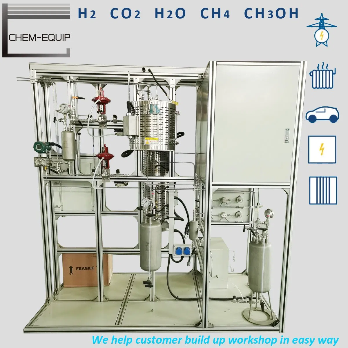 Continuous Hydrothermal Gas Phase High Pressure Tubular Catalytic Reactor Vessel
