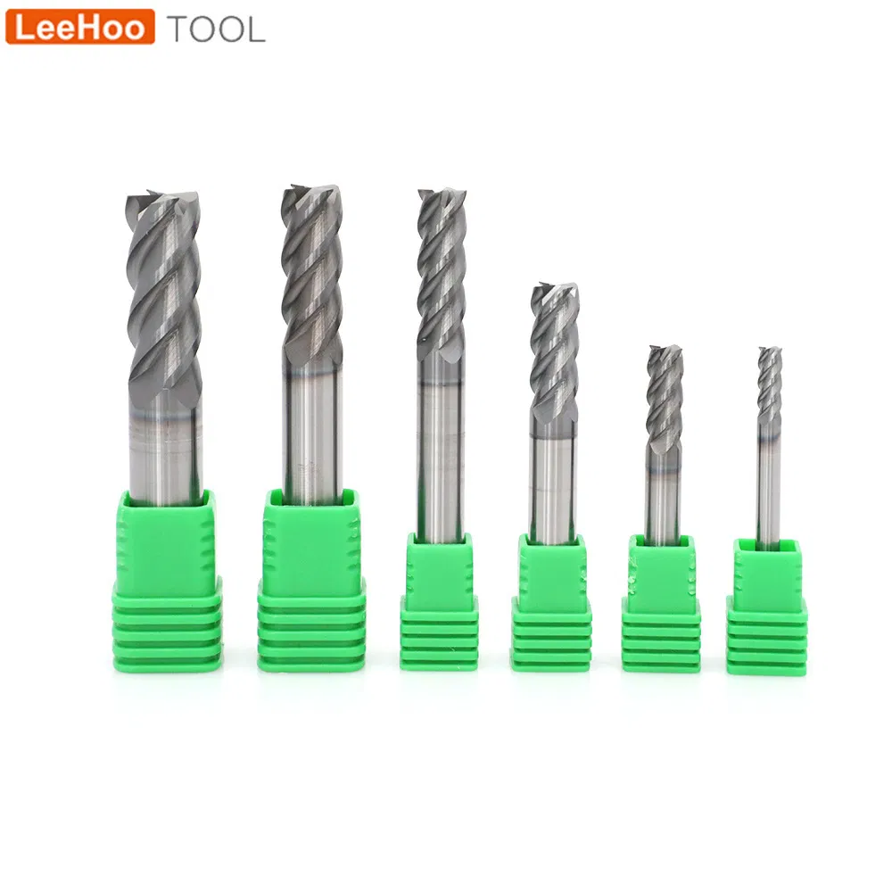 HRC65 Tungsten-Cobalt Alloy Super-Hard Ultra-Precise CNC Square End Mill for Machining Centers