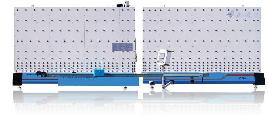 Robot automatico per la sigillatura del vetro isolante con silicone