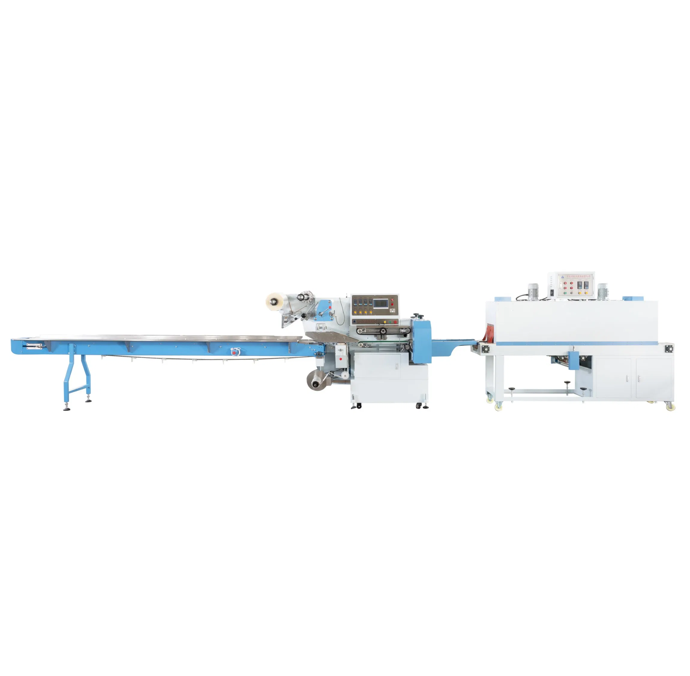 Automatische Blau- und Silber-Schrumpffolienverpackungsmaschine SWC-590