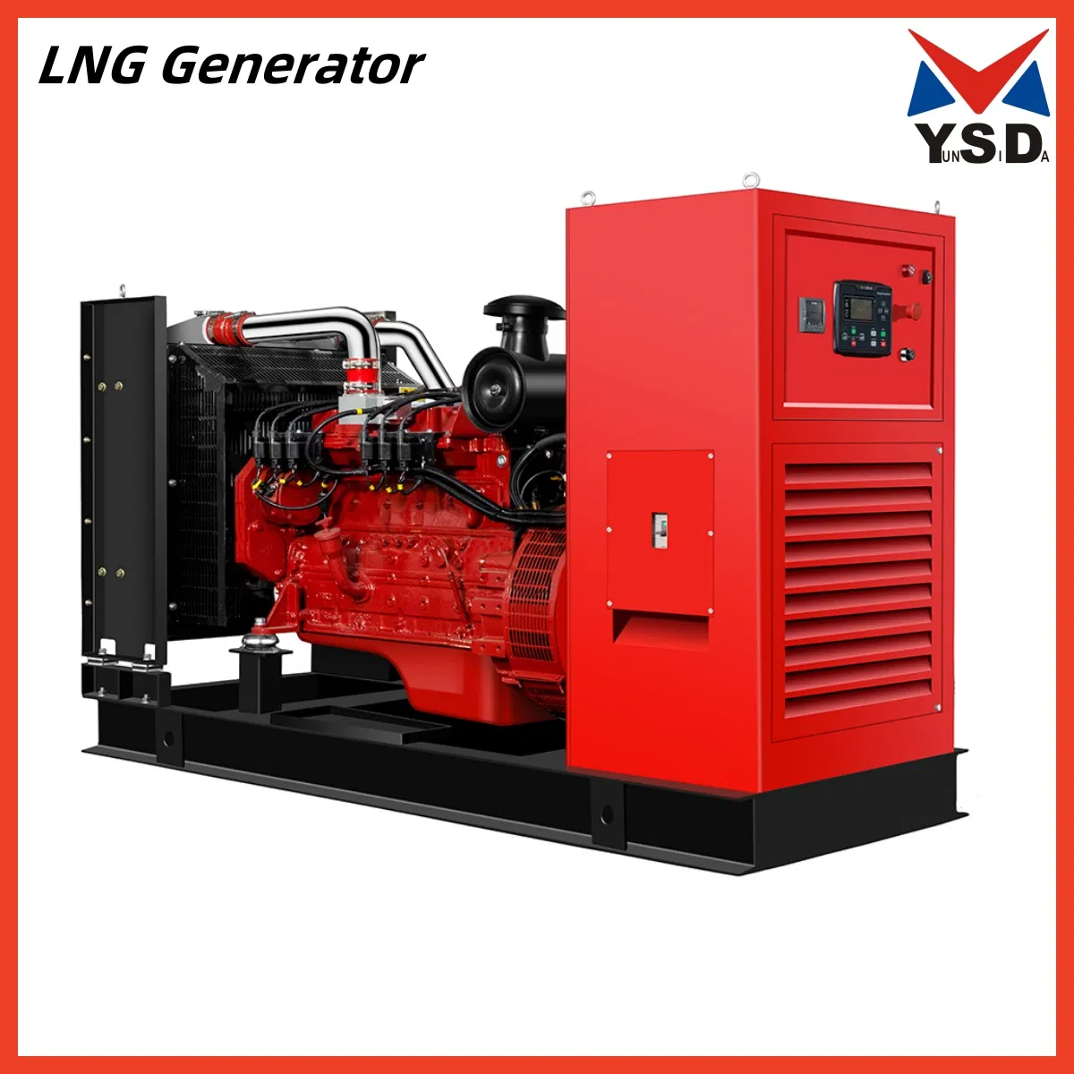 80kW Gruppo Elettrogeno a Gas GPL GNC GNL Metano Biogas Biomassa, Generatore a Gas Naturale a 4 Tempi con Motore Commins Power