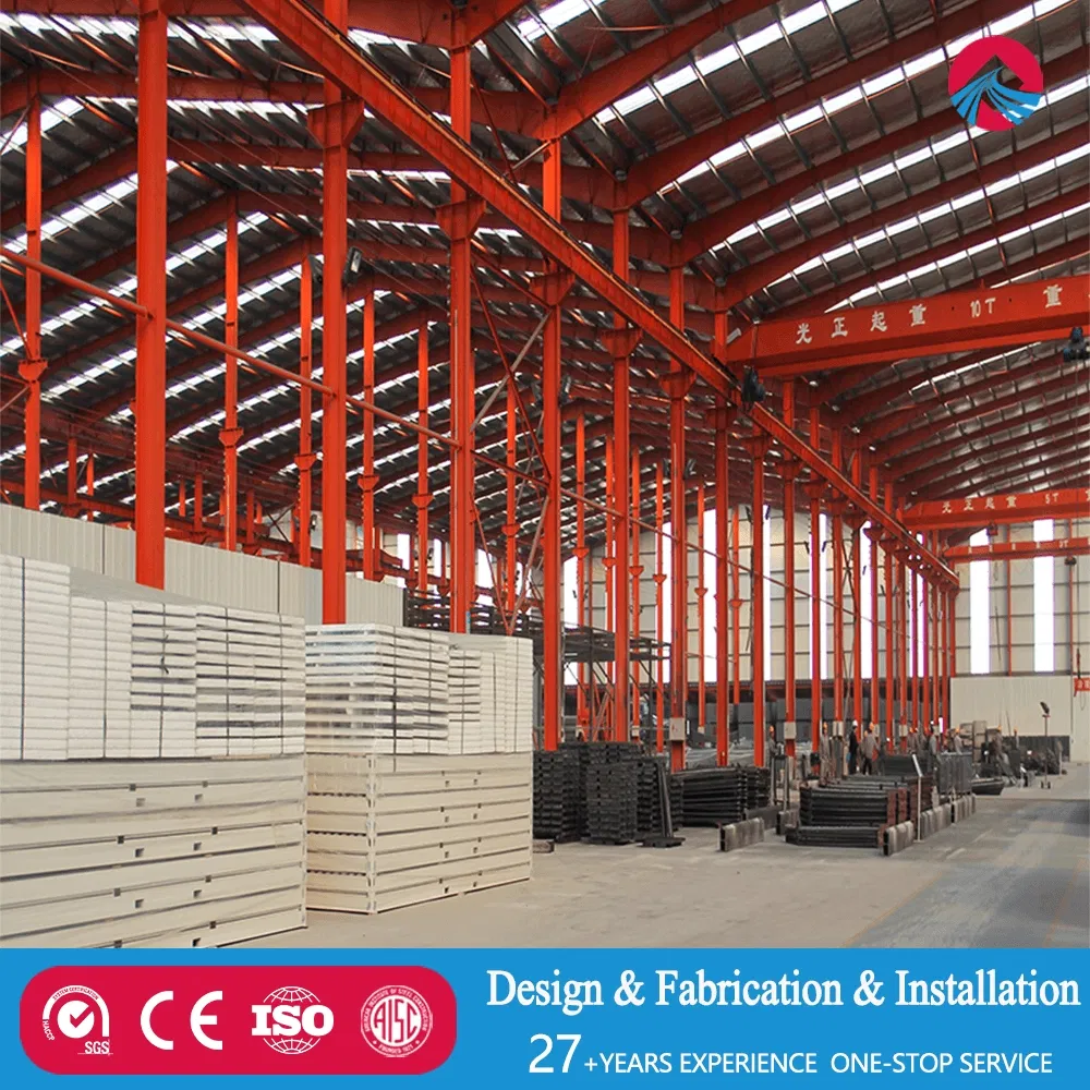 Entrepôt préfabriqué en structure acier XGZO avec certifications internationales