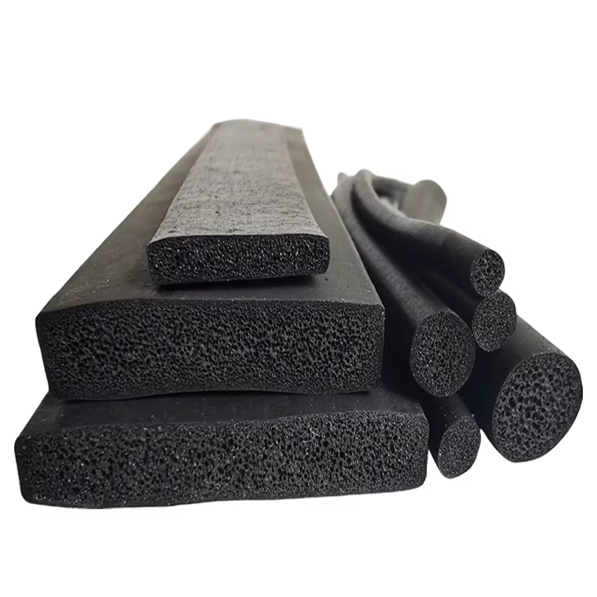 Custom Anti-Vibration Natural/EPDM Rubber Foam Sheets & Rolls