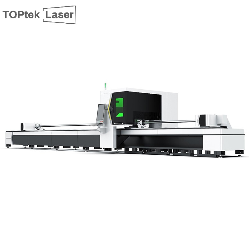 Macchina per taglio laser a fibra CNC per tubi in acciaio inossidabile, sistema di lubrificazione automatico, adatta per acciaio inossidabile, acciaio al carbonio, rame, alluminio
