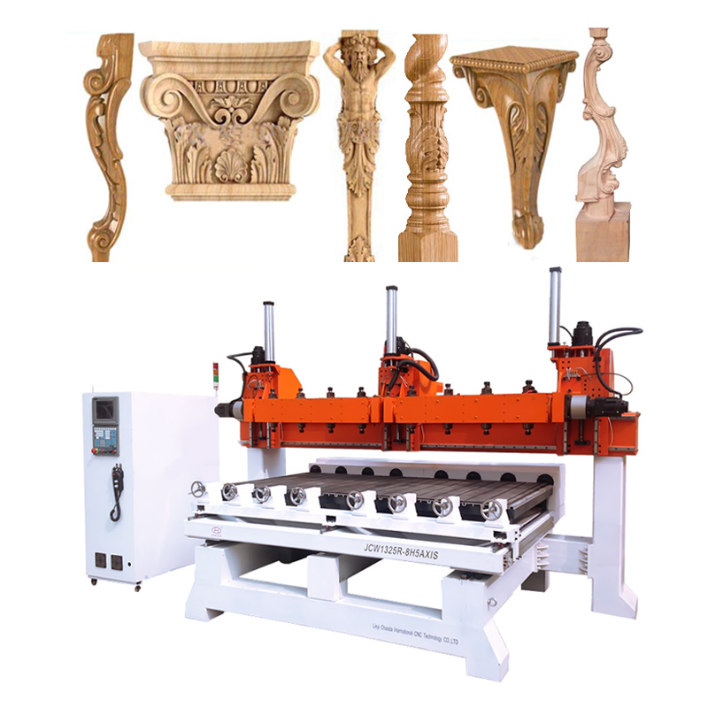 CNC Wood Milling Machine with Multi Rotary Spindle for Furniture Making