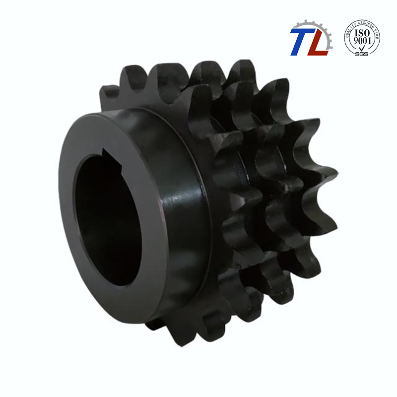 Customized Triple-Row Roller Chain Sprocket, High Quality Transmission Parts