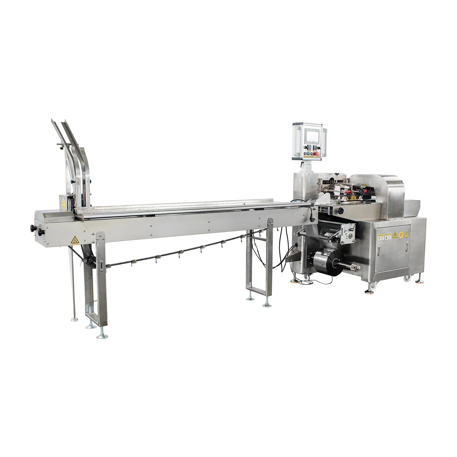 High-Speed Multi-Material Pillow Packer for Food, Industrial Parts, Pharmaceuticals & Textiles