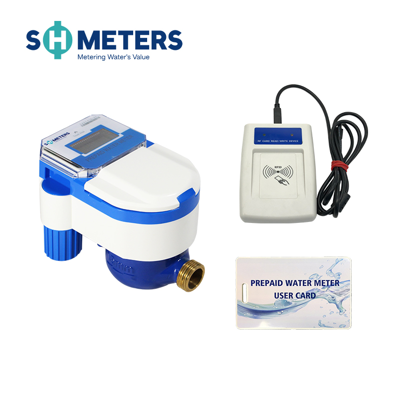 DN15-DN300 Digital Smart Prepaid Token Brass Prepayment Cold Wireless IC Card Water Meter